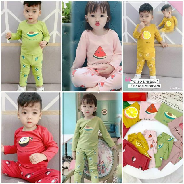 Bộ Hoa Quả Kute QATE137 cho bé 8-18kg | BigBuy360 - bigbuy360.vn