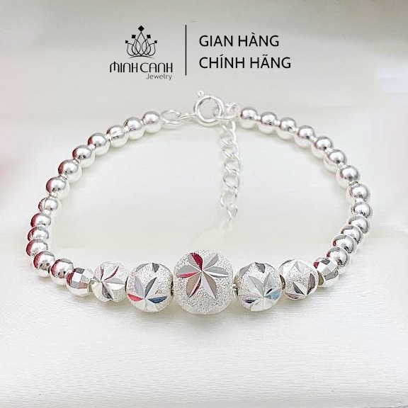 Lắc Tay Bạc Trẻ Em Hình Bi Cát - Minh Canh Jewelry