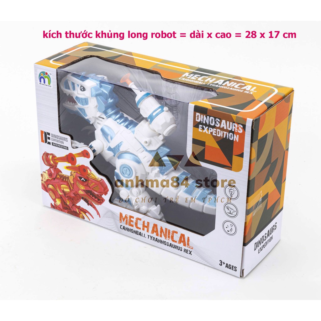 Đồ chơi KHỦNG LONG DINO robot chạy pin tiểu - Khủng long bạo chúa robot - anhma84 store