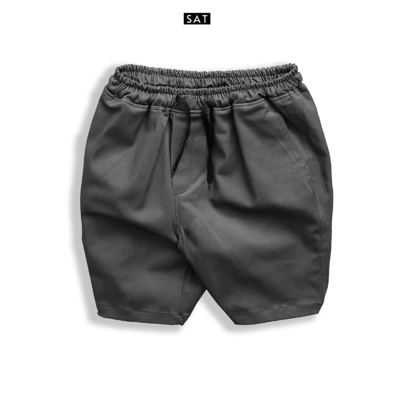 Quần short nam SAT-02 vải kaki cao cấp, trẻ trung, dày dặn, co giãn nhẹ, chuẩn form