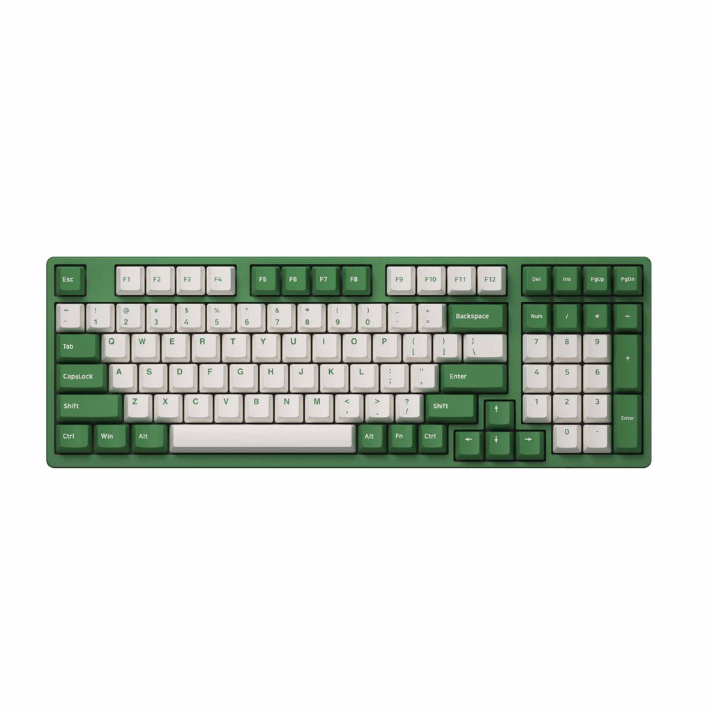 Bàn phím cơ gaming AKKO 3098 DS Matcha Red Bean (Gateron cap Yellow switch)