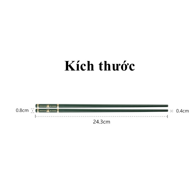 Bộ 5 đôi đũa hợp kim nhiều màu T22