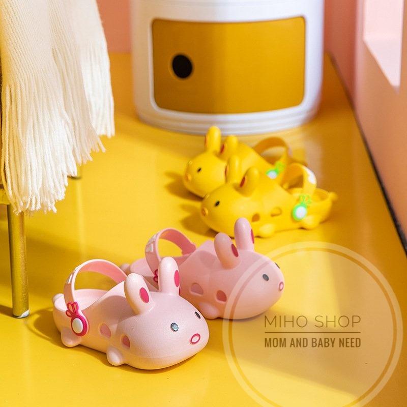 Dép Sục Thỏ Loại 1 Túi Zip Siêu Xịn Đẹp Cho Bé Dẻo Mềm Chống Trượt