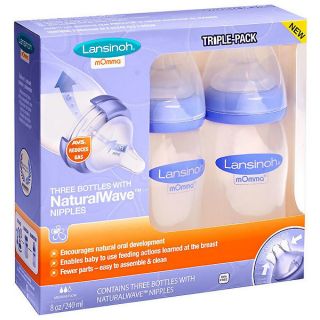 Hộp 3 bình sữa lansinoh momma 240ml 160ml
