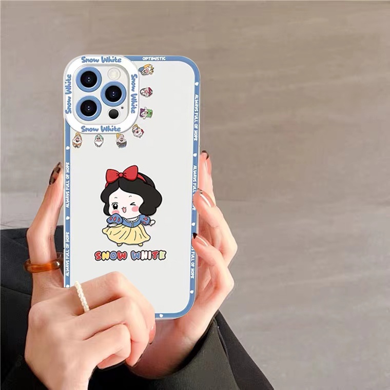 Ốp Điện Thoại Silicon Mềm Trong Suốt In Hình Công Chúa Dễ Thương Cho iPhone 11 12 13 Pro Max Mini XR X XS Max 6 6S 7 8 Plus