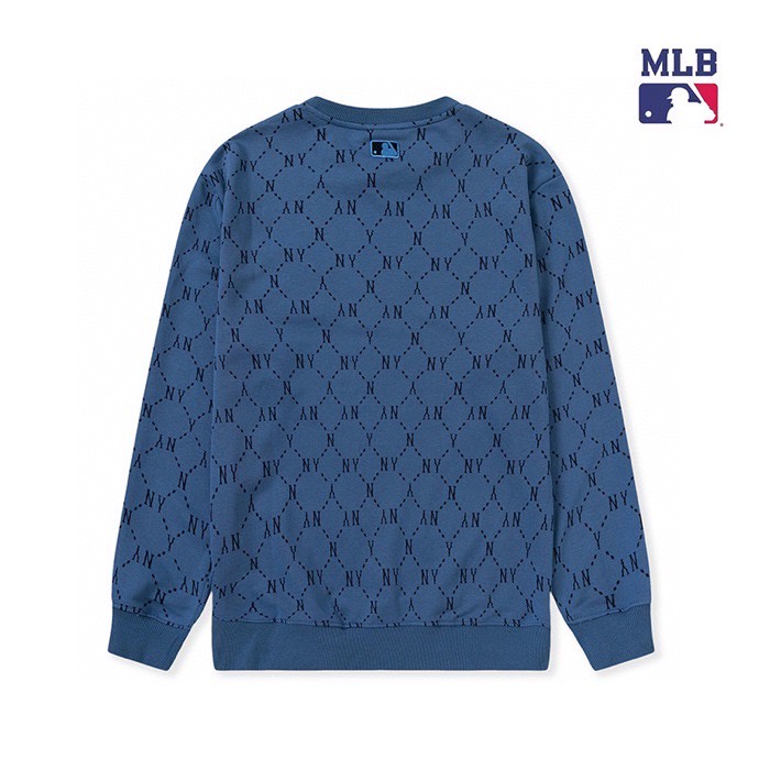 Hàng Spot! Áo Sweater Dài Tay Thêu Logo MLB Cổ Điển Dành Cho Nam Và Nữ