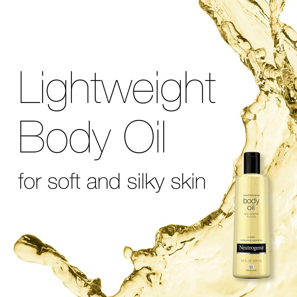 Dầu dưỡng Neutrogena Body Oil Light Sesame 250ml (10/2022)