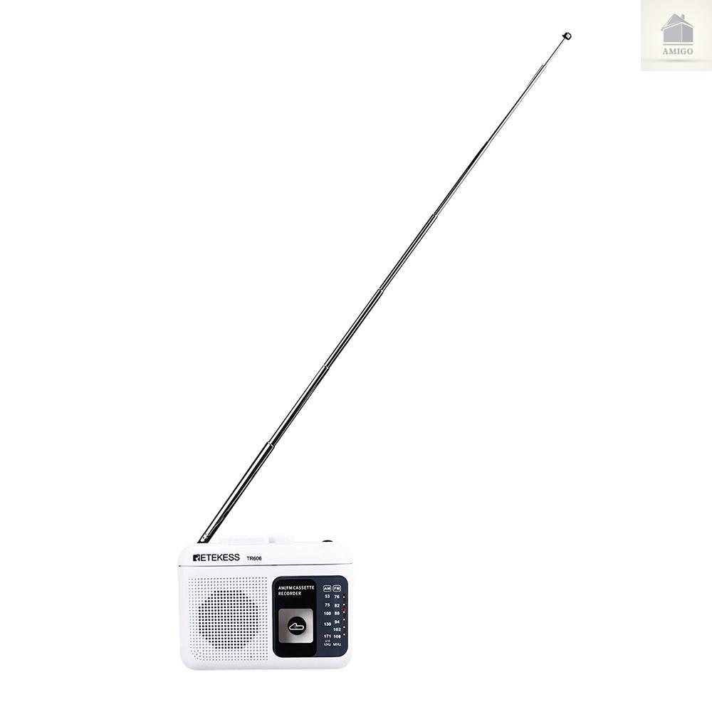 Radio Am Retekess Tr606 Mini Có Ăng Ten Và Phụ Kiện