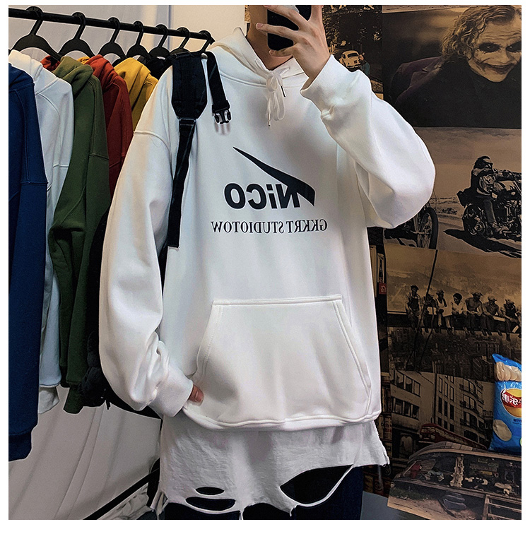 Áo hoodie dài tay phong cách hip hop đường phố cá tính cho nam size M-5XL