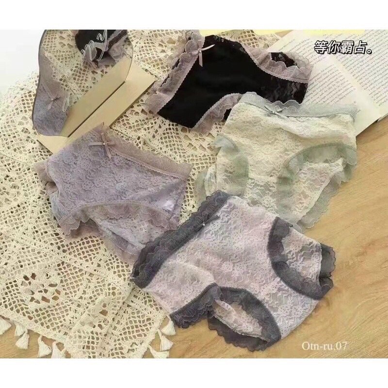 Quần lót ren cao cấp màu pastel mềm mát sexy 2232
