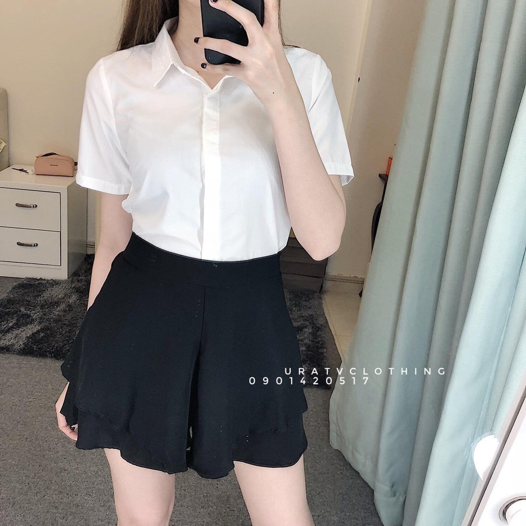 [CÓ SẴN-ẢNH CHÍNH CHỦ] Sơ mi Uni tay ngắn