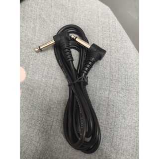Dây jack 2 đầu 6 ly (6.5mm) cong (chữ L) đen 1.5m