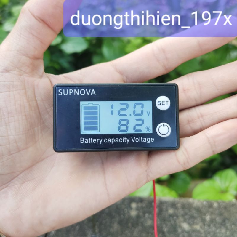 Đồng hồ báo dung lượng pin Lithium, báo dung lượng ắc quy SUPNOVA, mạch báo pin chì - axit