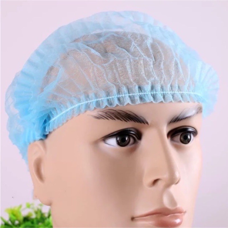Mũ Chùm Đầu Y Tế 100 Chiếc 1 Bịch Hàng Có Sẵn
