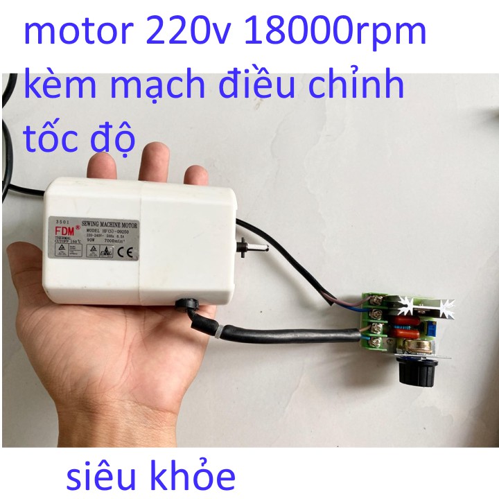 Motor 220v kèm mạch điều chỉnh tốc độ