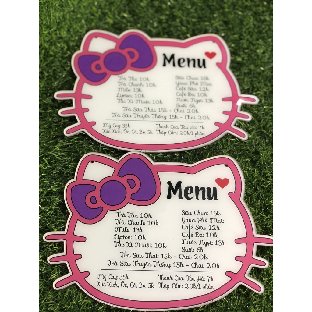 MENU QUÁN BẰNG MICA XỊN XÒ - Thiết kế in cả thế giới menu quán theo yêu cầu
