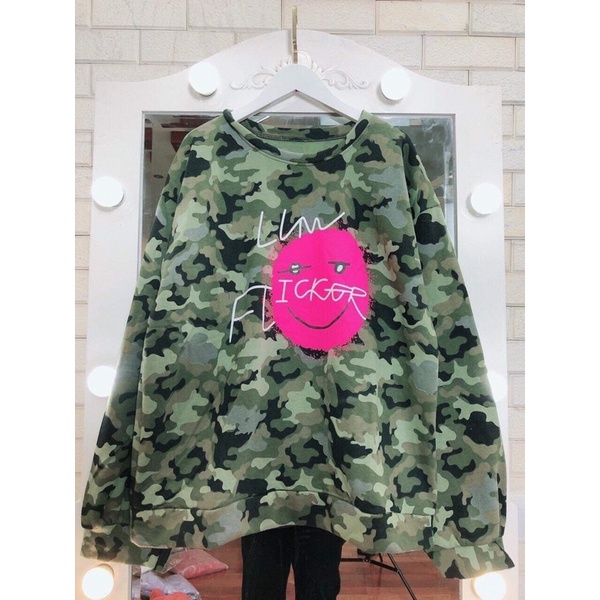 Áo nỉ rằn ri mặt hồng FI HS6