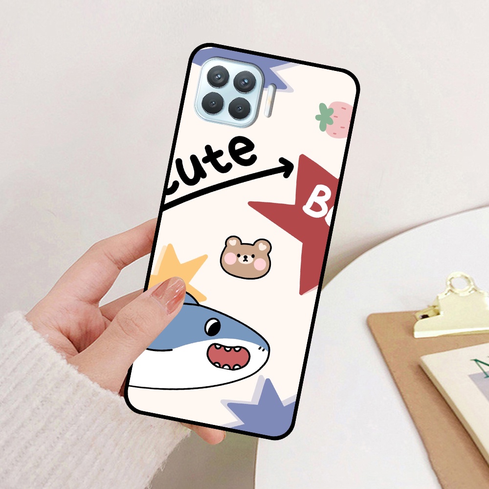 Ốp Oppo A73 / A93 in hình cá mập, khủng long dễ thương, cute (T01 - T06)