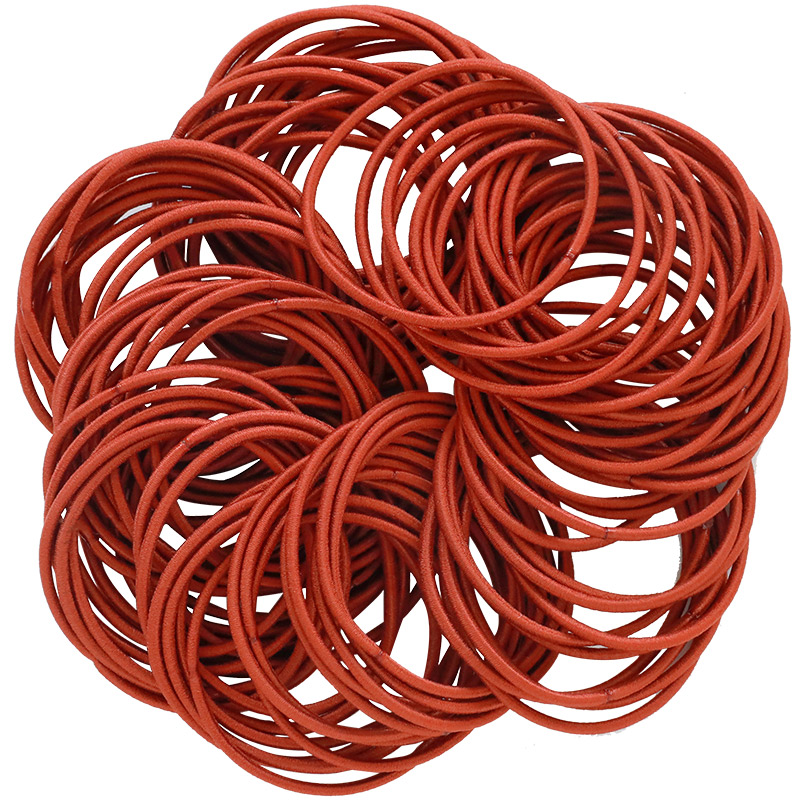 Set 100 Dây Buộc Tóc Cao Su Co Giãn Đơn Giản Thời Trang 2023