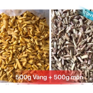 Combo 500g Khoai Vàng Vụn+ 500g Khoai Môn Vụn