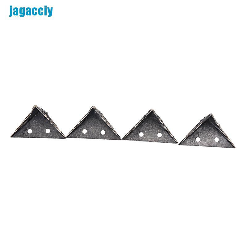 [jagacciy] 4pcs Jewelry Chest Gift Box Wood Case Decorative Feet Leg Corner Protector Guard ggbo
