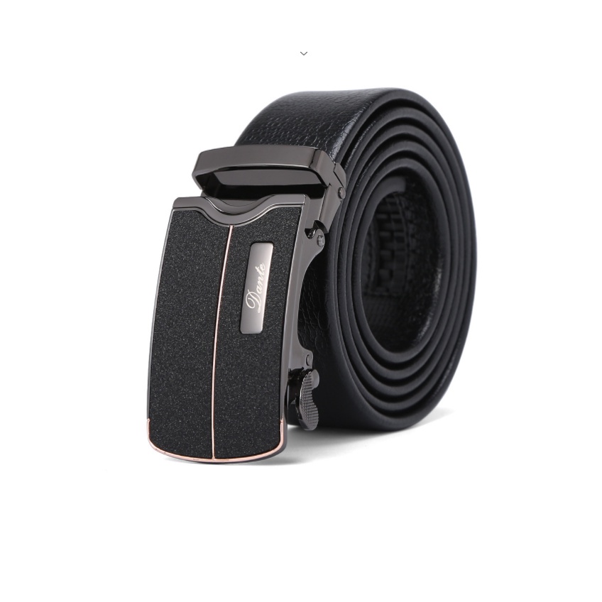 Thắt lưng nam da bò nguyên chất mặt khóa tự động hợp kim cao cấp