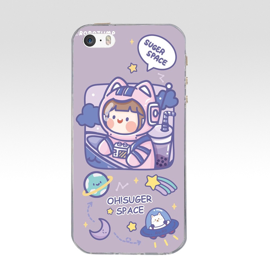 Ốp lưng iPhone 4 4s / 5 5s 5c 5se / 6 6s  hình roro jump dễ thương nhiều mẫu lựa chọn