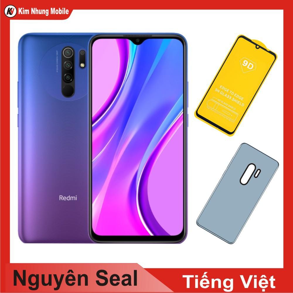 Combo Điện thoại Xiaomi Redmi 9 128GB Ram 6GB + Cường Lực - Hàng Nhập Khẩu
