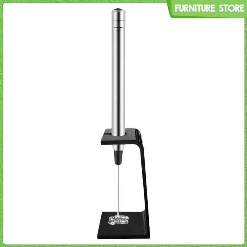 Máy Đánh Trứng / Khuấy Tạo Bọt Cà Phê Chạy Bằng Pin Có Giá Đỡ Mini Cho Cappuccino Matcha