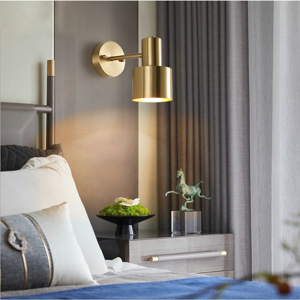 Đèn tường mạ đồng MONSKY JETTA cao cấp trang trí nội thất sang trọng, hiện đại.
