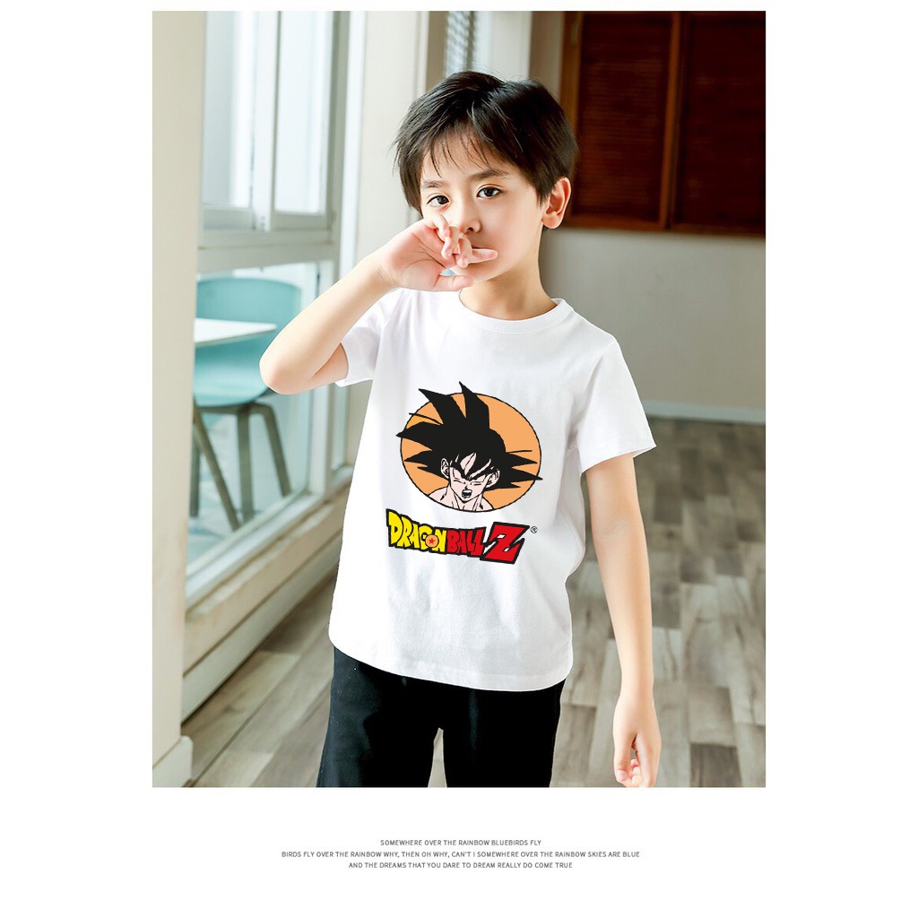 áo thun bé trai songoku dragonball 7 viên ngọc rồng bé trai nhân vật anime dễ thương cotton co giãn dễ chịu mát mẻ