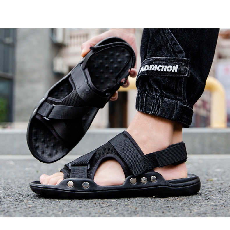 [SIÊU NHẸ] Giày sandal nam quai ngang dán êm chân hàng xuất khẩu SM030