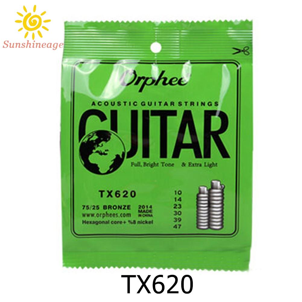 SUNAGE- ~Orphee Acoustic Guitar Strings Full-Size Light Medium 10-47/11-52/12-53 Gauges【SUNAGE-HOT Fashion】