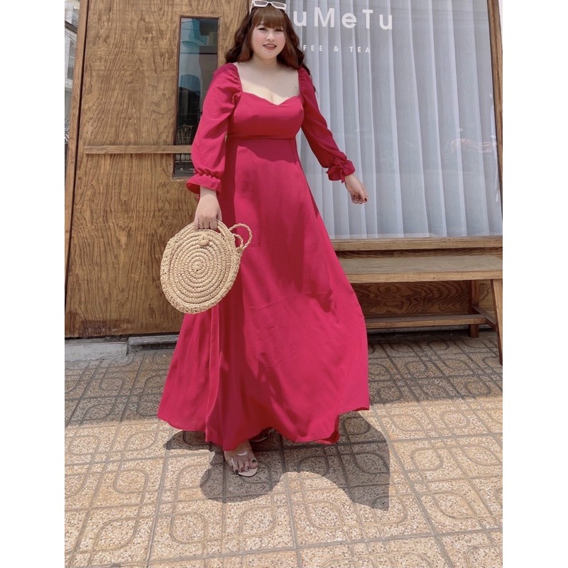 Đầm maxi đan dây bigsize 60=>90kg