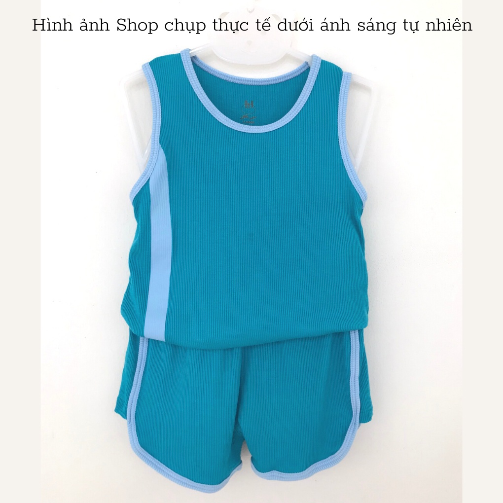 Bộ Quần Áo Ba Lỗ Litter Love Vải Tăm - LIL - Quần Áo Bé Trai (Size Từ 1 - 4 Tuổi)