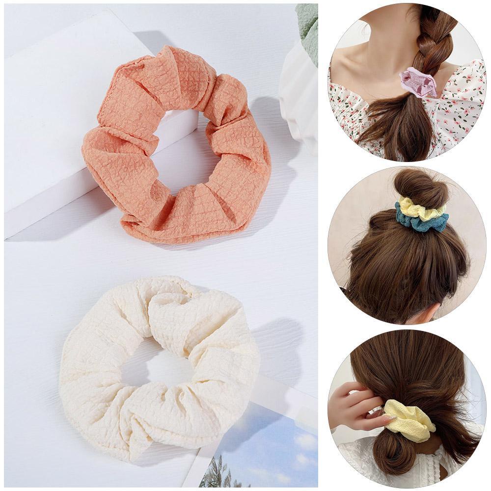 ORIENTLII Dây Cột Tóc Co Giãn Phong Cách Hàn Quốc Cho Nữ