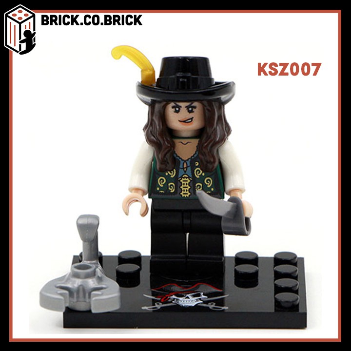 KSZ518 (CÓ SẴN) - Đồ chơi lắp ráp minifigure và non lego mô hình cướp biển Pirates of The Caribbean kèm phụ kiện chất.