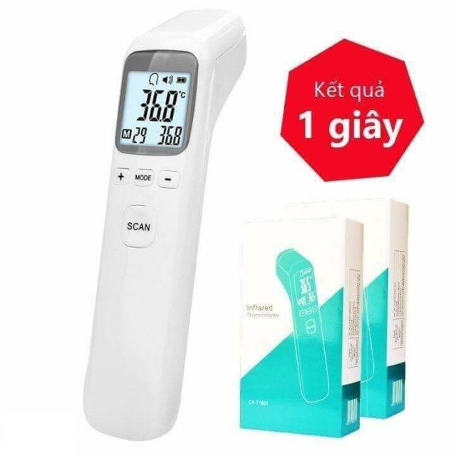 Súng bắn đo thân nhiệt màn hình LCD cho kết quả chính xác - Nhiệt kế đo nhiệt độ cơ thể và nhiệt độ phòng 2 chế độ