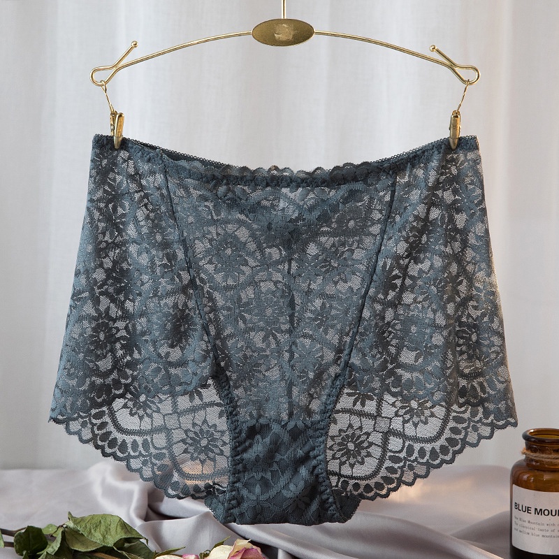 Quần Lót Cotton Trơn Lưng Cao Không Đường May Trọng Lượng Nhẹ Thoáng Khí Độ Co Giãn Cao Plus Size Lớn Mặc Được Cho Nữ