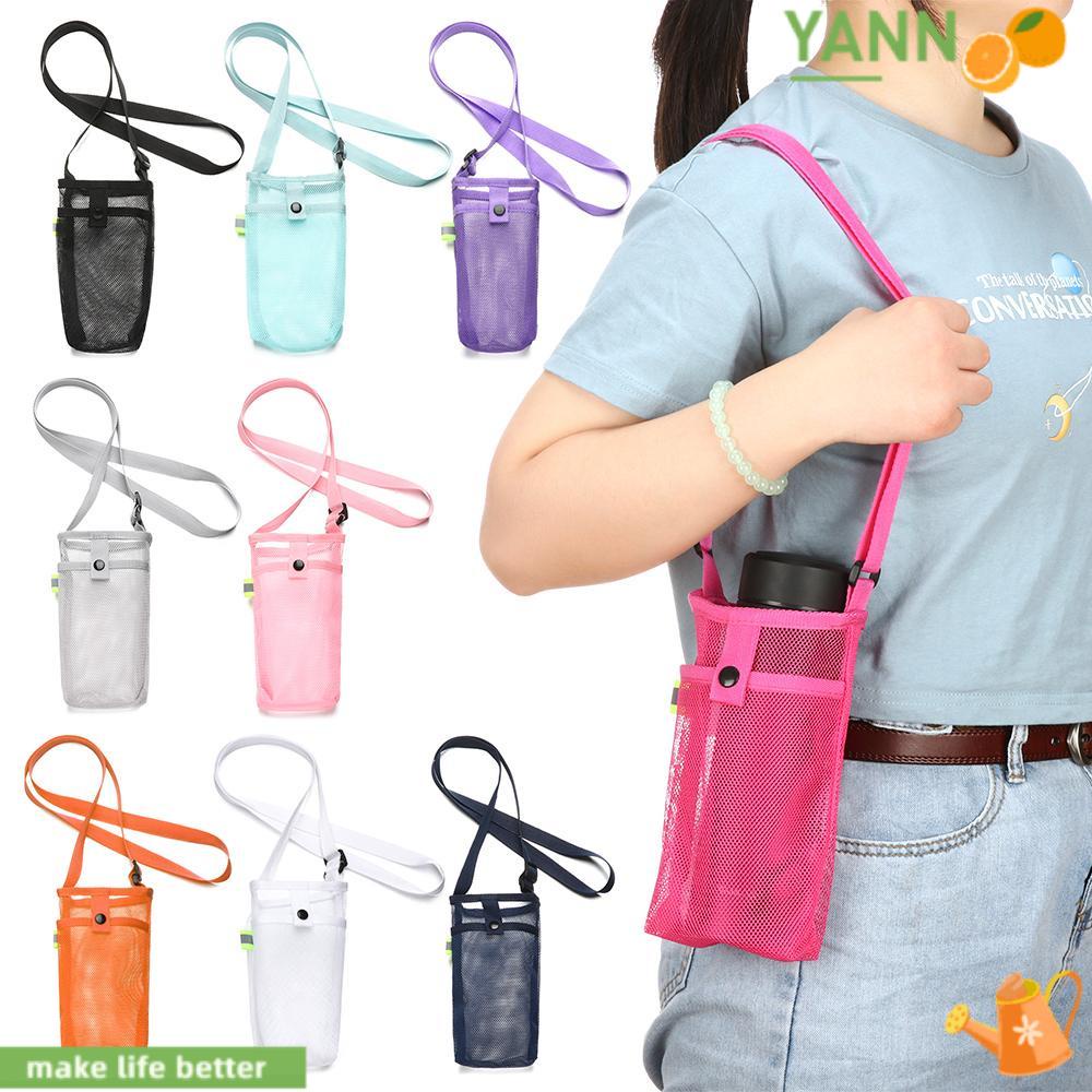 Vỏ Bọc Bình Nước Thể Thao Nhỏ Gọn Có Dây Đeo Và Túi Lưới Tiện Lợi 1