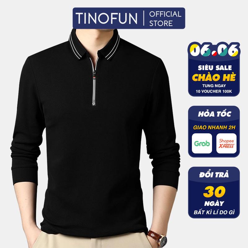 Áo giữ nhiệt nam TINOFUN mã TT77-Q vải thun polo co giãn dài tay phong cách Hàn Quốc cho mùa thu đông