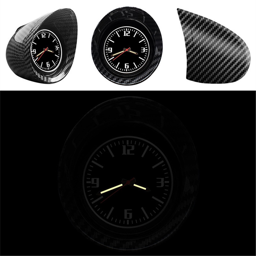 Đồng Hồ quartz Chất Liệu Sợi carbon Dùng Để Trang Trí Nội Thất Xe Hơi