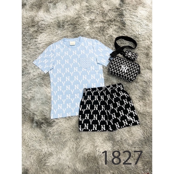 | Ảnh Thật | Áo N Y Blue Mono Có Túi