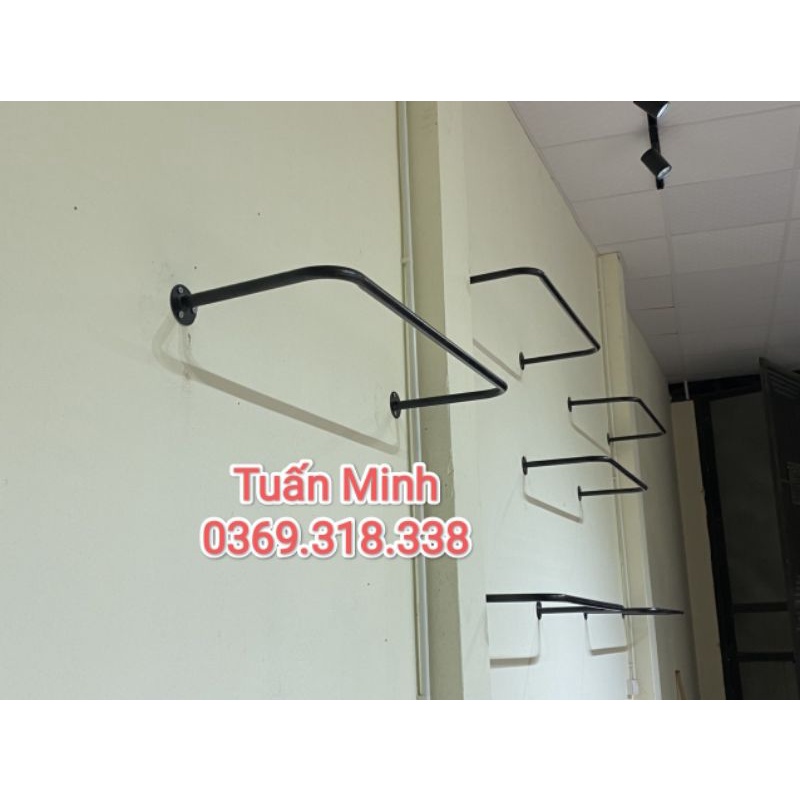Thanh gắn tường treo quần áo chữ U