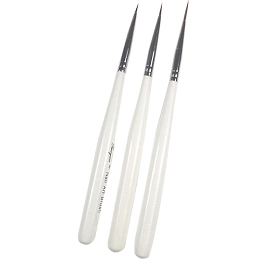 Set 3 cọ vẽ móng nghệ thuật trang trí tiện lợi