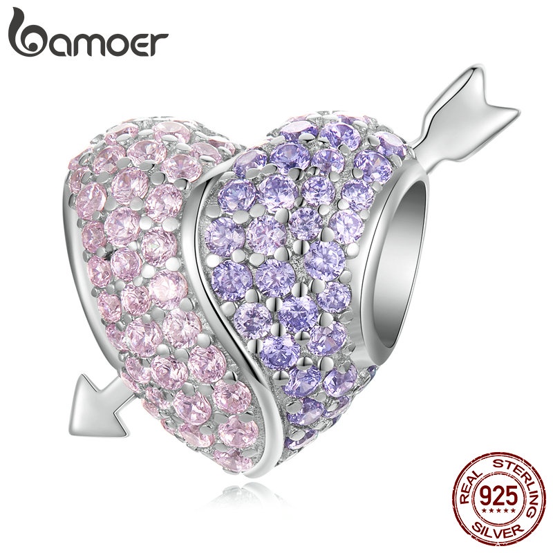 BAMOER Mặt Vòng cổ Bằng Bạc 925 Thời Trang DIY