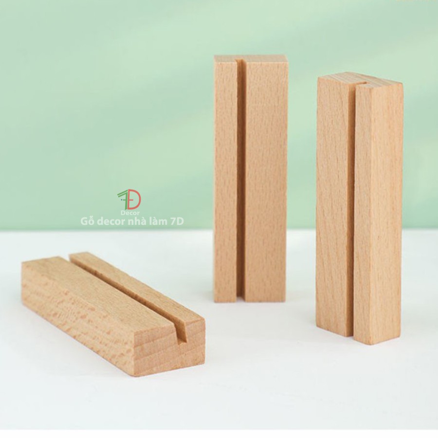 Kệ gỗ cài ảnh để bàn, kệ cài ảnh làm từ gỗ thông kích thước 10x3x2 cm