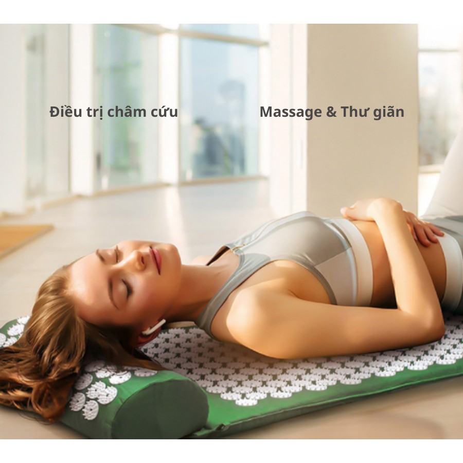 ✈️[Freeship] Thảm massage bấm huyệt Promat [Combo gối & thảm]