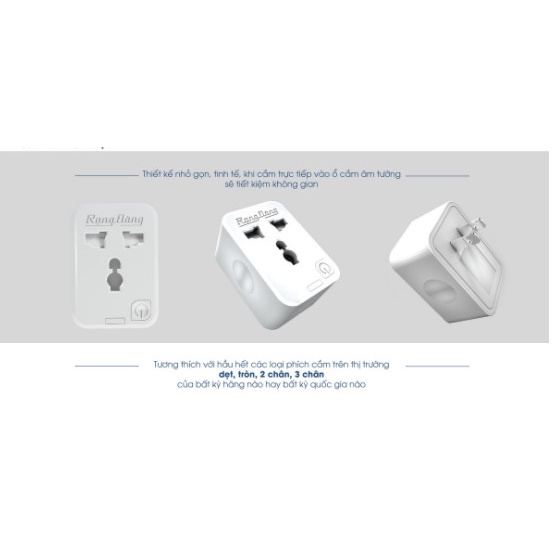 Ổ Cắm Thông Minh 16A - Ổ Cắm Wifi Rạng Đông 3500W - Chức Năng Hẹn Giờ, Điều Khiển Từ Xa - Bảo Hành 1 Năm