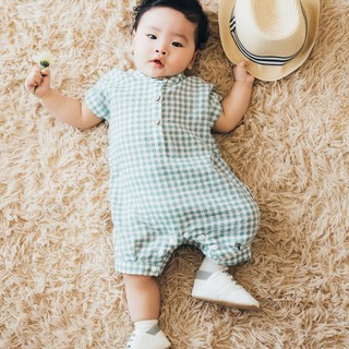 Bodysuit cho bé chất xô đũi kẻ caro_EBD017_ChunChin